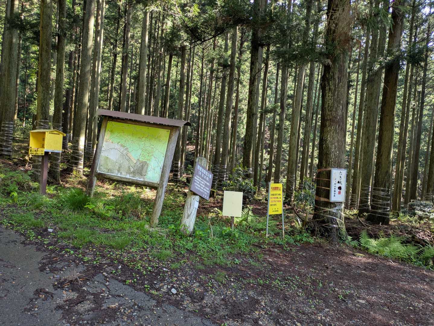 霊仙山権現山登山口駐車場からのスタートです