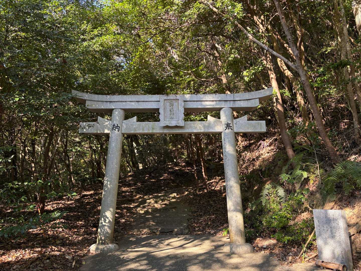 鳥居をくぐり、登頂を開始します