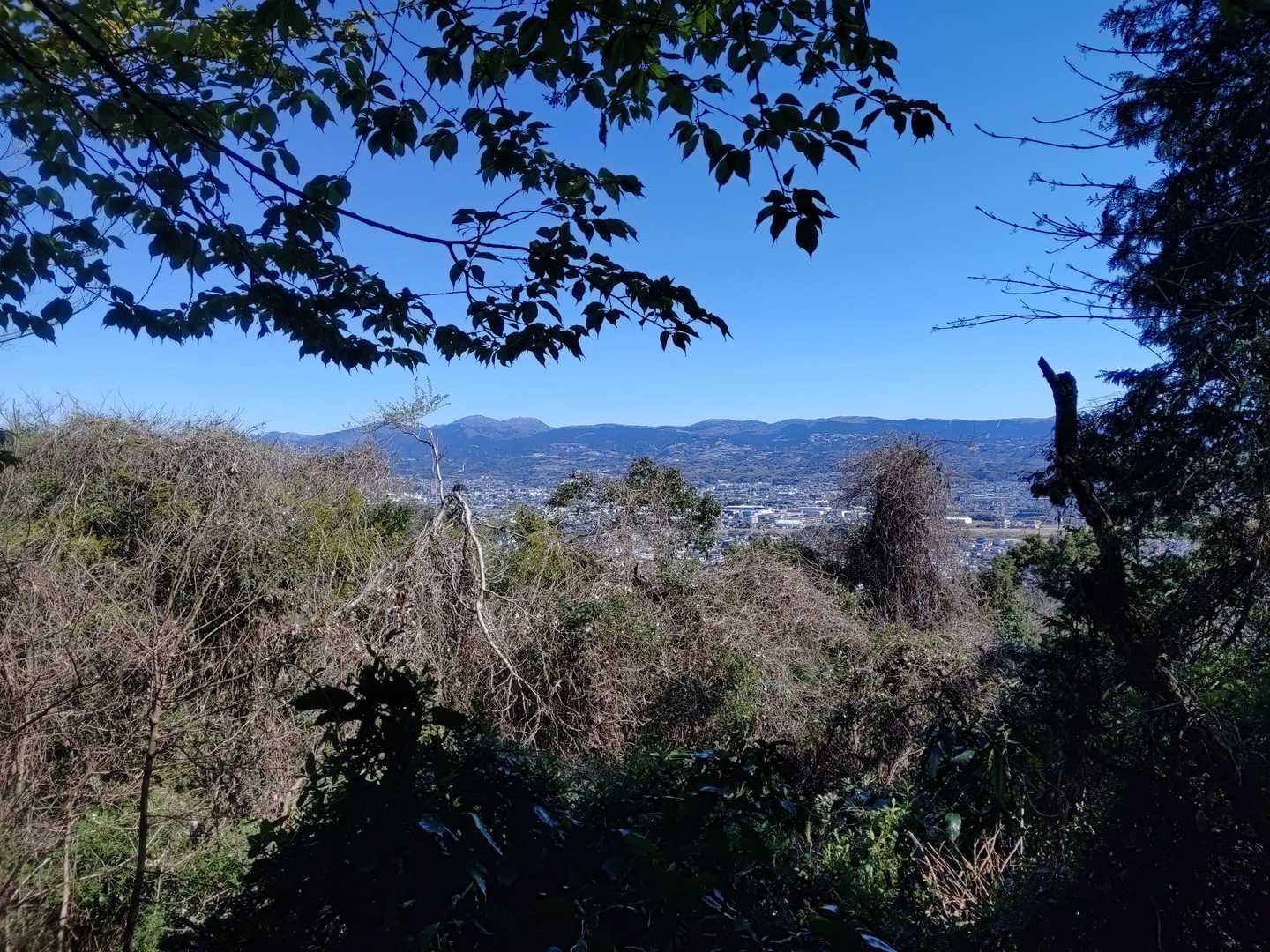 黒瀬バス停-香貫山-八重坂登り口-八重坂峠-横山-徳倉山- 縦走コースの写真
