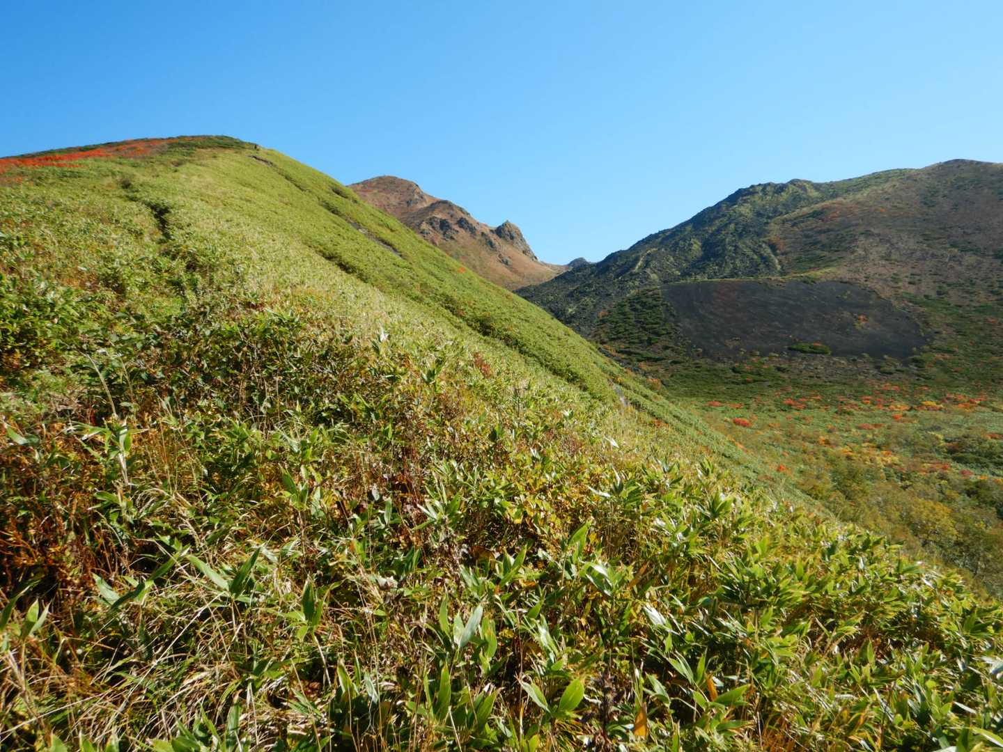 秋田駒ヶ岳国見コース登山口-男岳-横岳 周回コースの写真