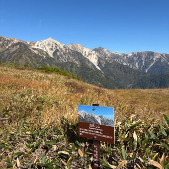 右から白馬岳、杓子岳、白馬鑓ヶ岳