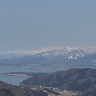 奥に広がる飯豊連峰
こんもり雪が乗ってるのは大日岳かな