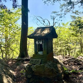 あぁもうほんとにキツくてヒィヒィで登頂
6th奥の院峰（1,077m）