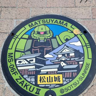 山友・きゅんさんを見習ってZAKUのマンホールを収めました(*^^*)