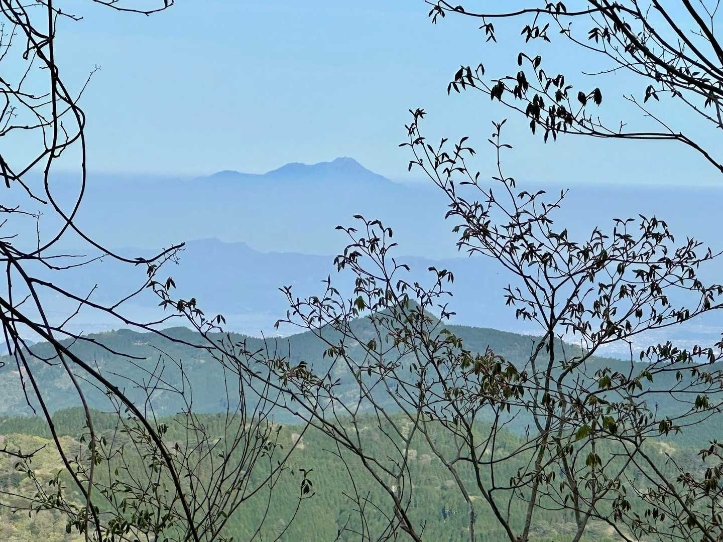 雲仙普賢岳が見えました♪