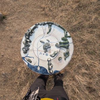 ３週間前には無かった山座同定盤(というらしい)なんだか温かみがあります