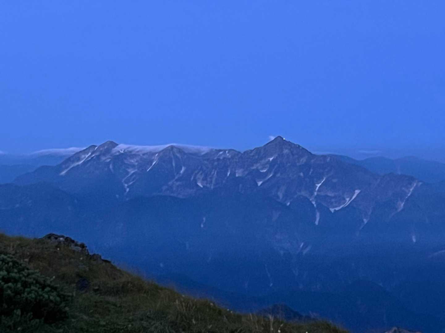剱岳から別山への稜線