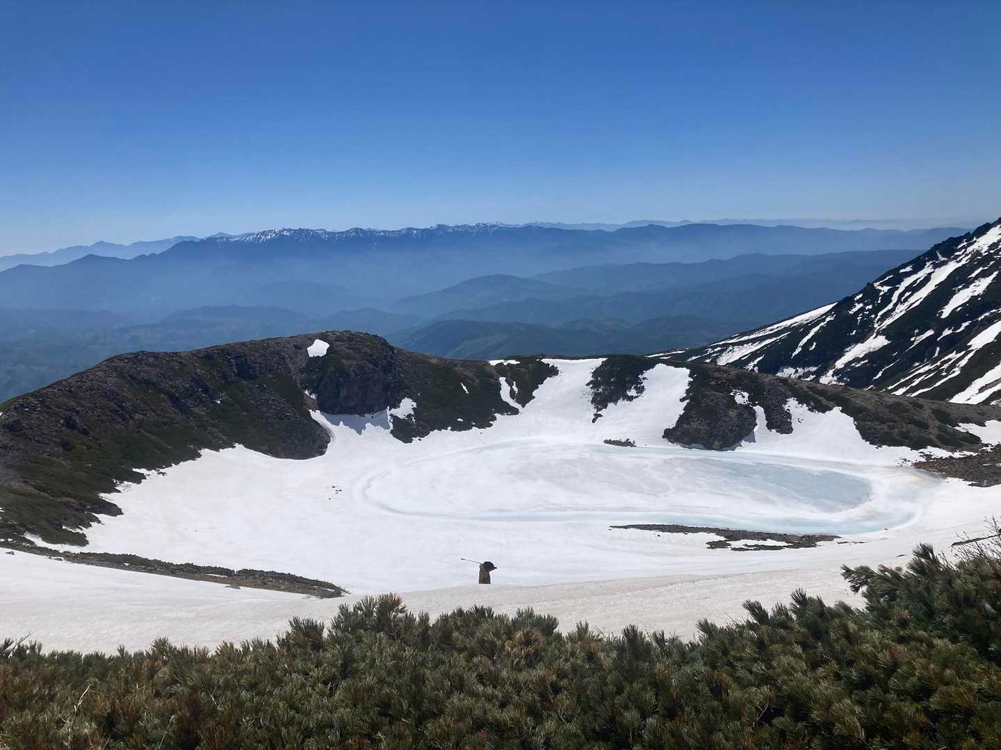御岳登山口-飛騨頂上-摩利支天乗越-摩利支天山 往復コースの写真