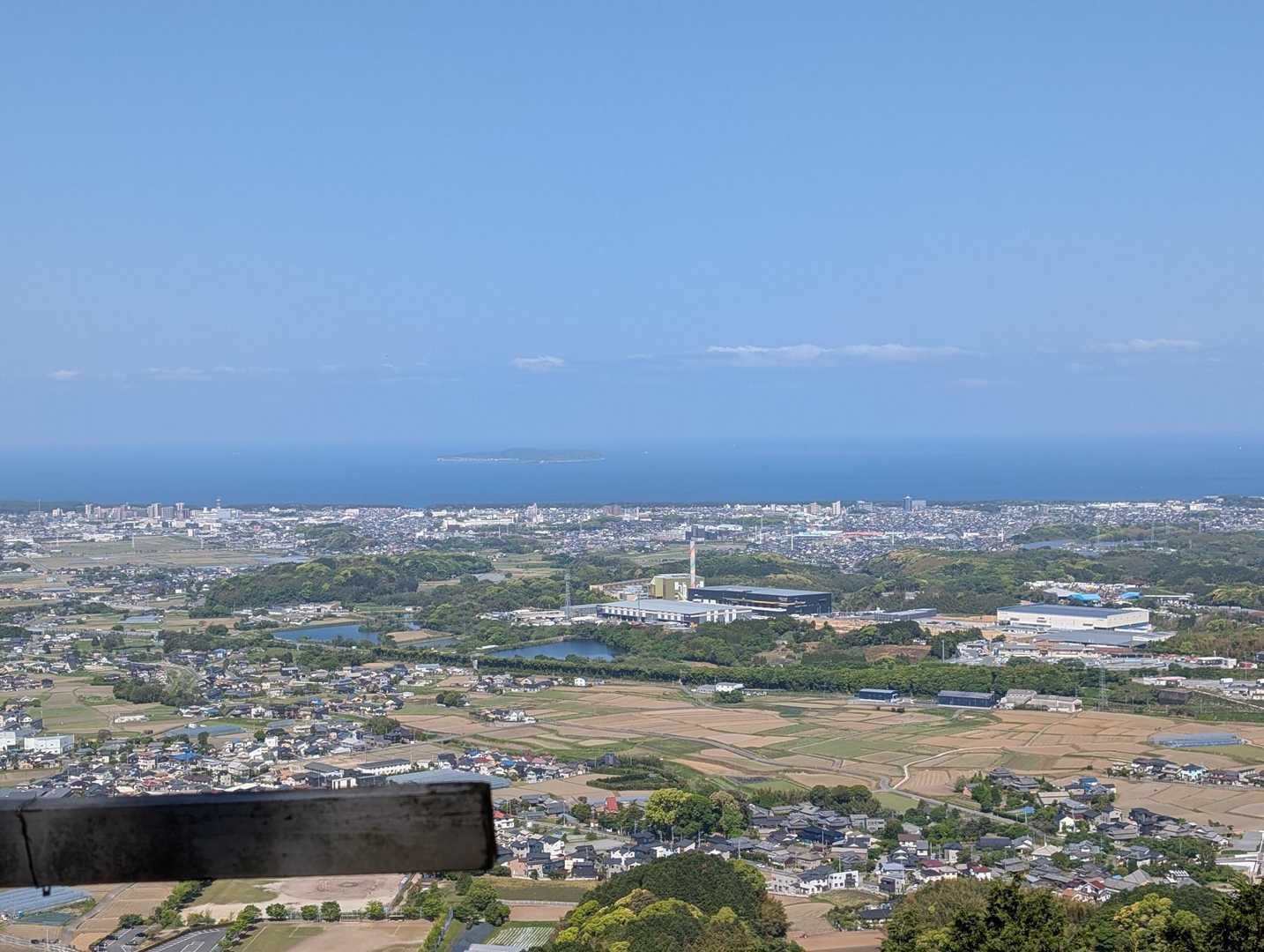 古賀市方面の素晴らしい展望ですよ👍🤩最高のご褒美です👍