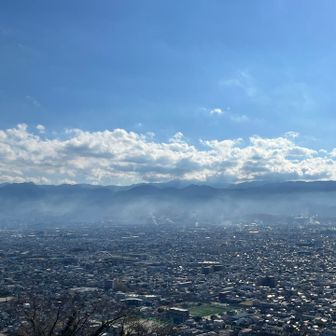 甲府盆地が一望できます👀