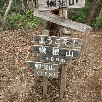 横根山でお昼にします。ここまで6名くらいのハイカーさんとスライド
