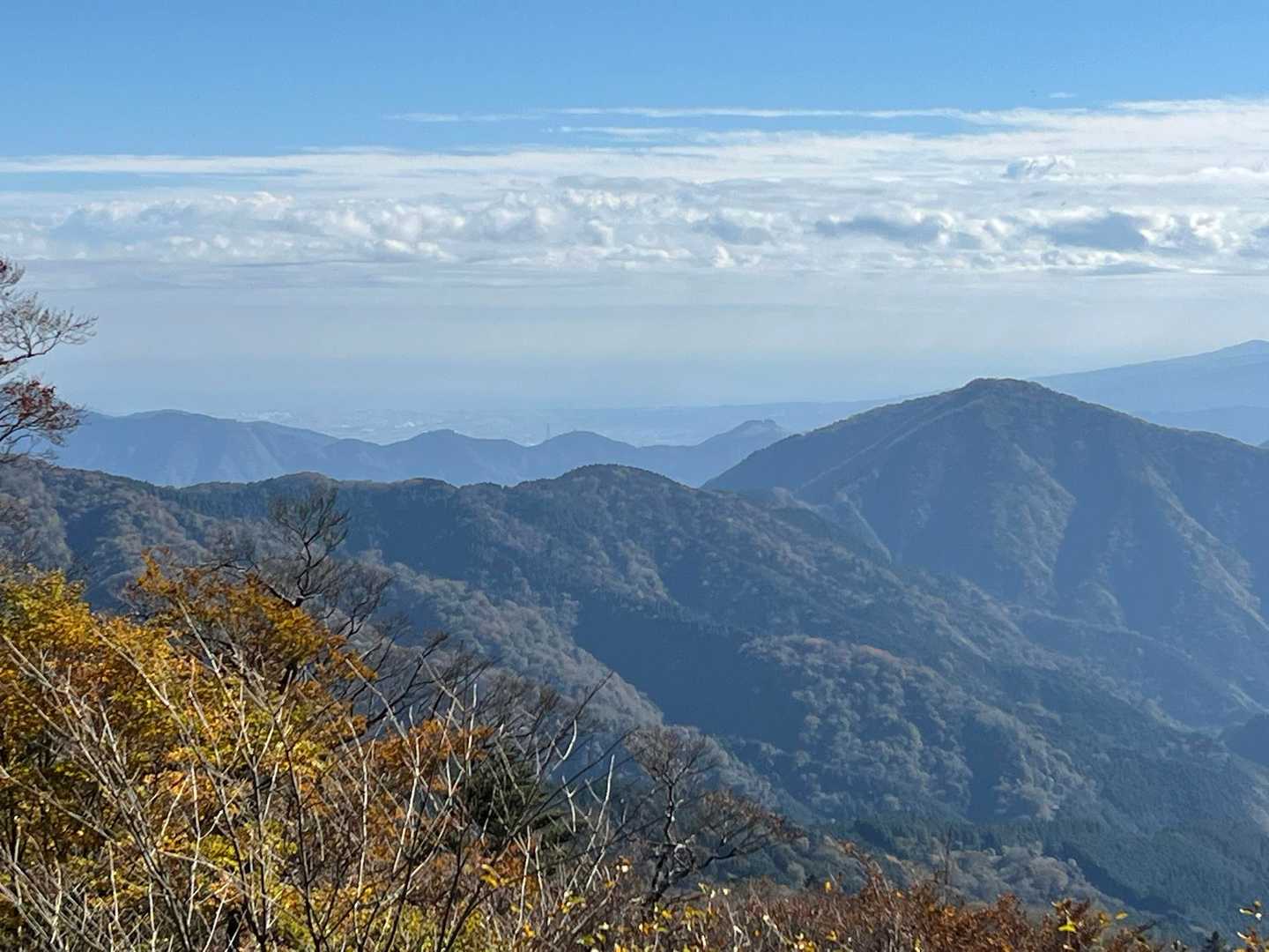 丹沢の山々
