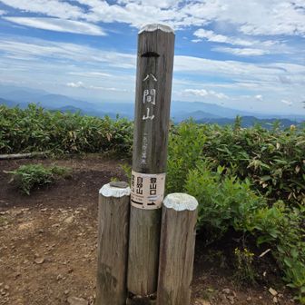山頂に着きました😉
おじ様3人が下山したあとは貸し切りです
下山する頃、お２人♀上がってこられました。