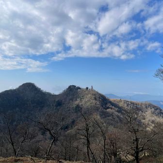 北岳展望所より
歩いてきた南岳と中岳