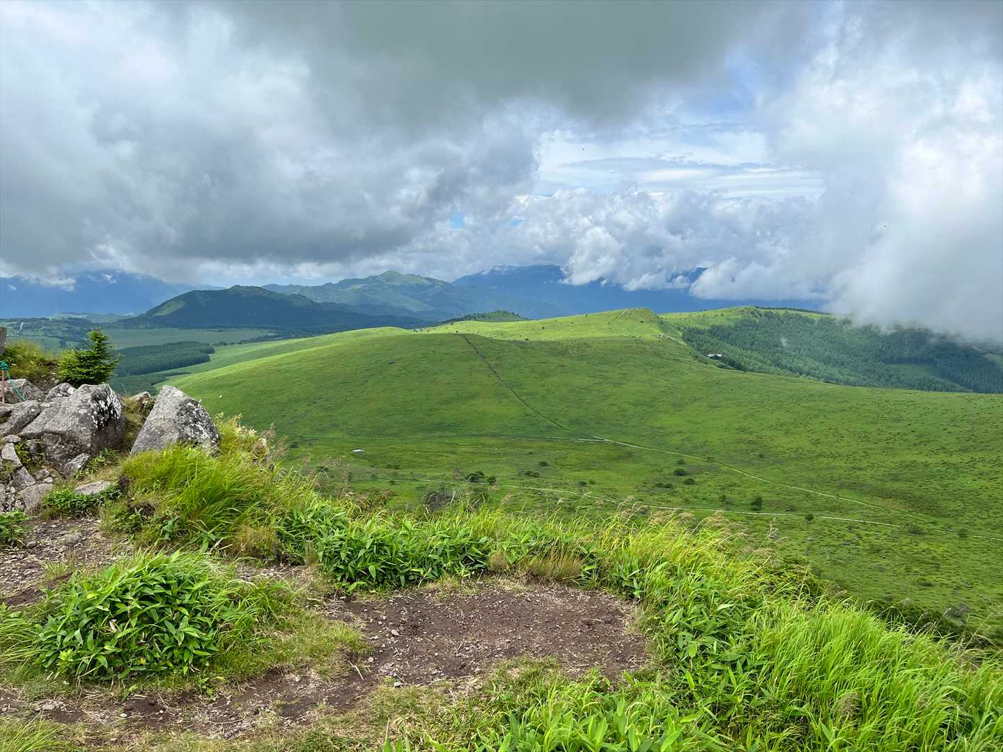 車山肩バス停-霧ヶ峰-南の耳-北の耳-男女倉山-八島ヶ原湿原 周回コースの写真