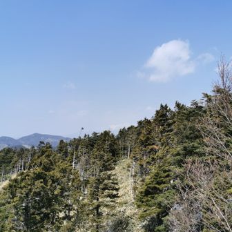 木曽御嶽もうっすらと