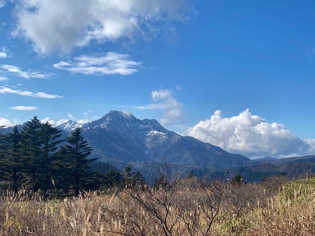 石鎚山がやっとキレイに見えた😊さすがのオーラ