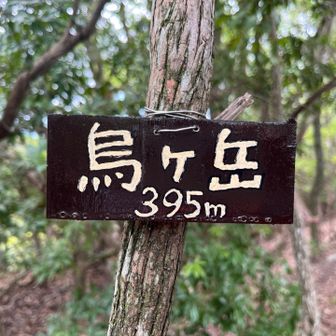 三座目、烏ヶ岳 395m

もちろん休憩します
