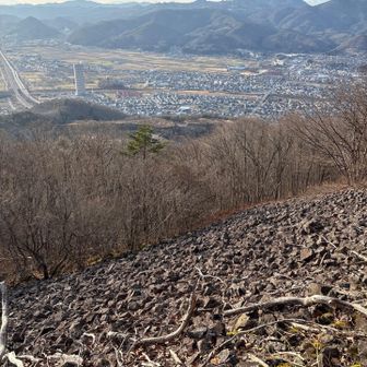 西陽が岩塊を照らす✨