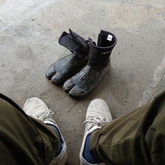 久々の安全ゴム足袋
ご苦労様！☺