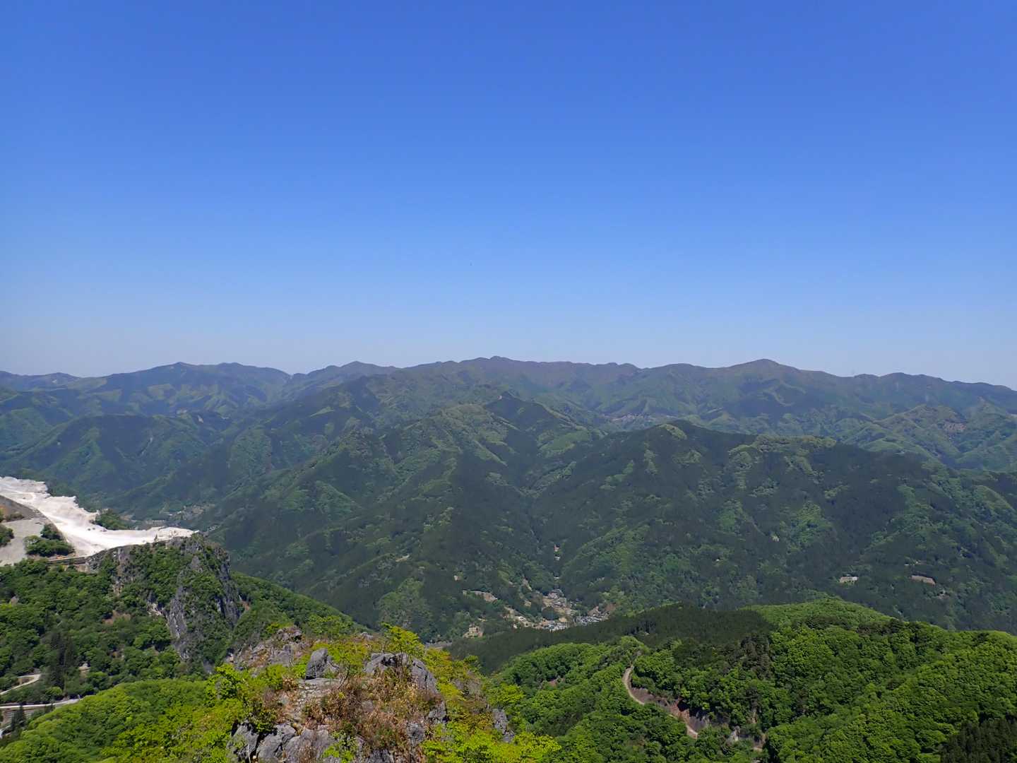 青空で、風もなく、天気に恵まれた日