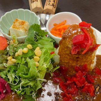 カレーを食べ始めて、昨晩もカレーだったの思い出した😅