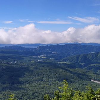 途中のピーク、九頭龍山からの景色