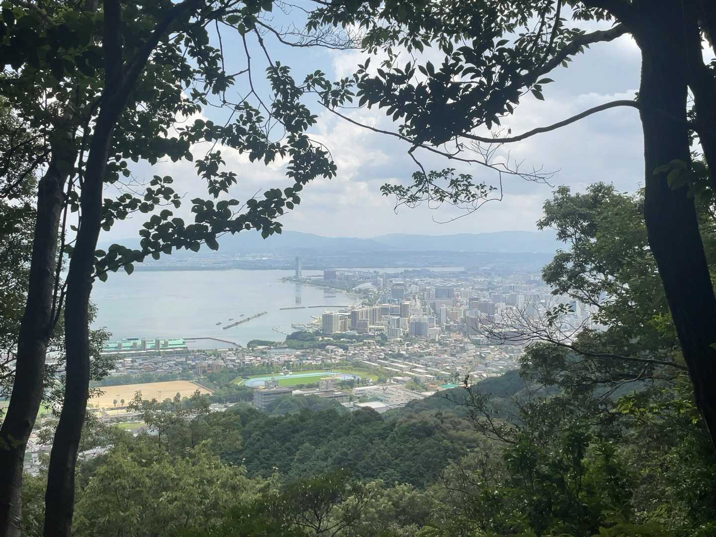 山科駅-諸羽登山口-蔭山-毘沙門山-長等山-大津京駅 縦走コースの写真