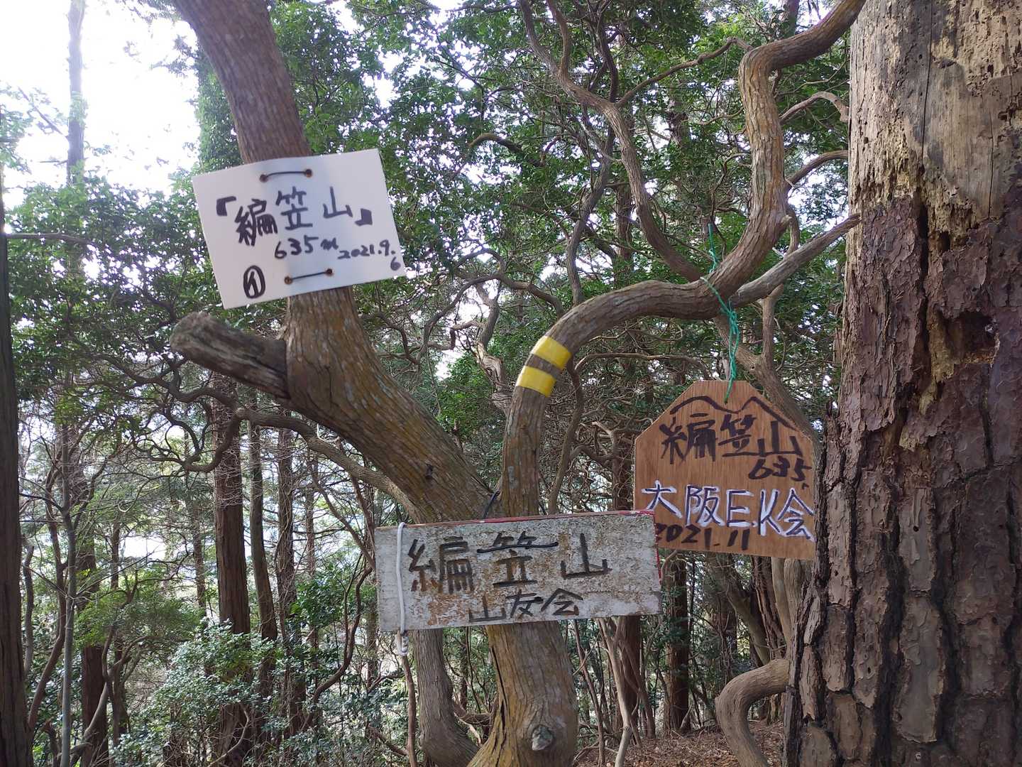 編笠山まで来ました🤗
おお～！しばらく来ない間に、なんかプレート増えてる🤣
地元の人以外あんまり知らない山ですが、SNSの凄さを感じますね😅