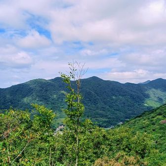 こちらの山々はわからないですけど、北西方面なので、竜王山あたり？
もしかして、あの有名な
老僧リッジラインでしょうか？