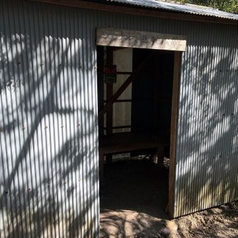 小屋に到着