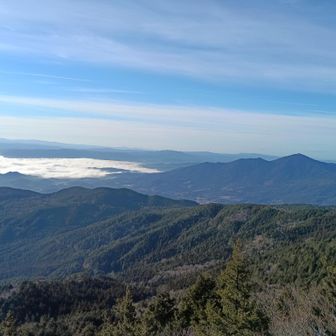 笠置山と恵那市方面