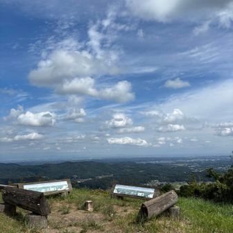 三角点周辺には周囲の説明写真が✨
この頃はとても良い天気☀️