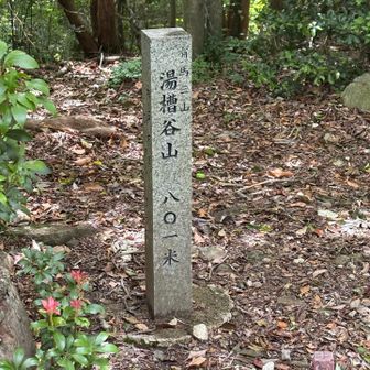 三座目は湯槽谷山(ゆぶね)