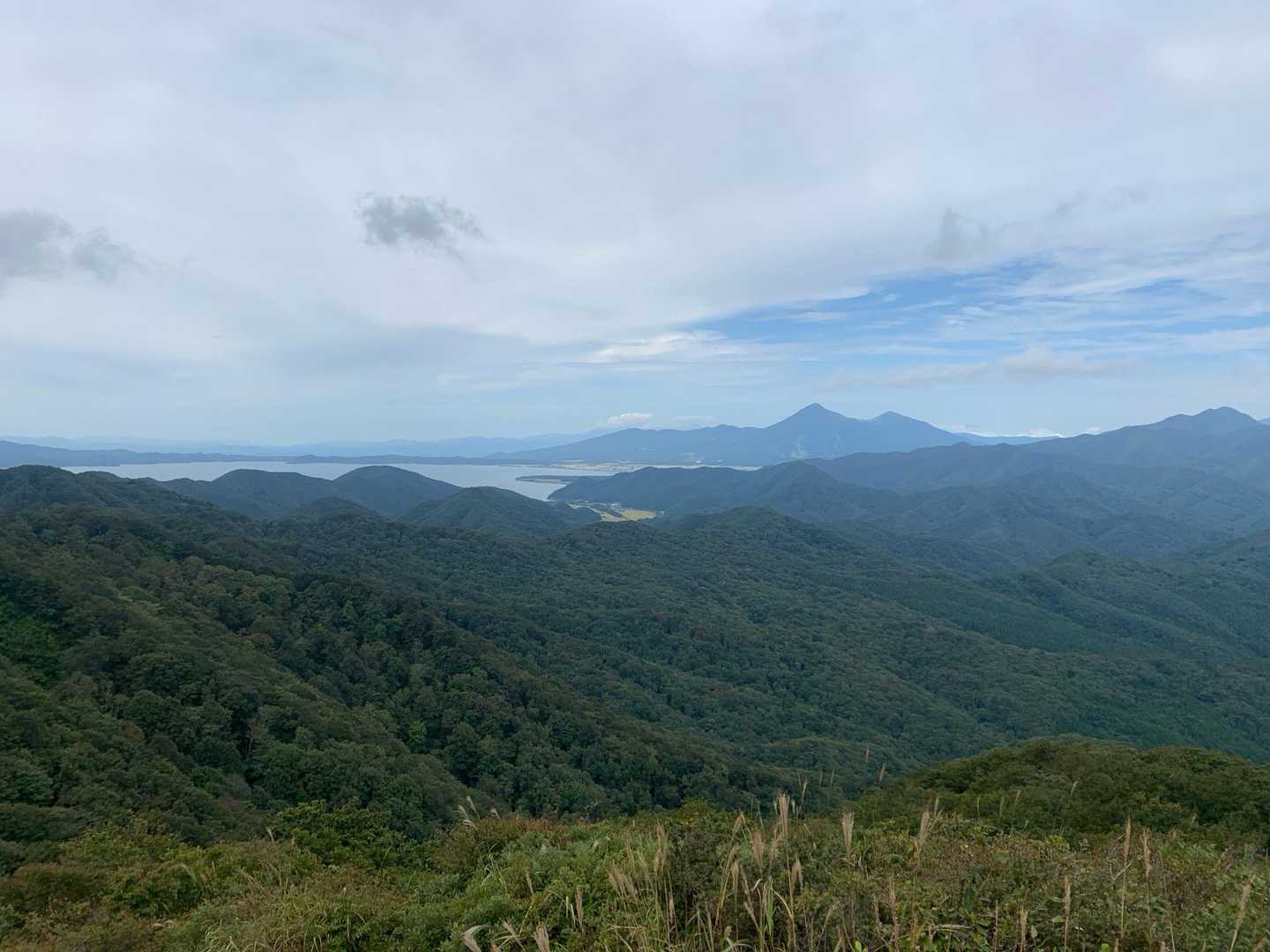 磐梯山と猪苗代湖