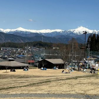 何も無かったかの様に高山市民は芝生の上でくつろいでますが…😯