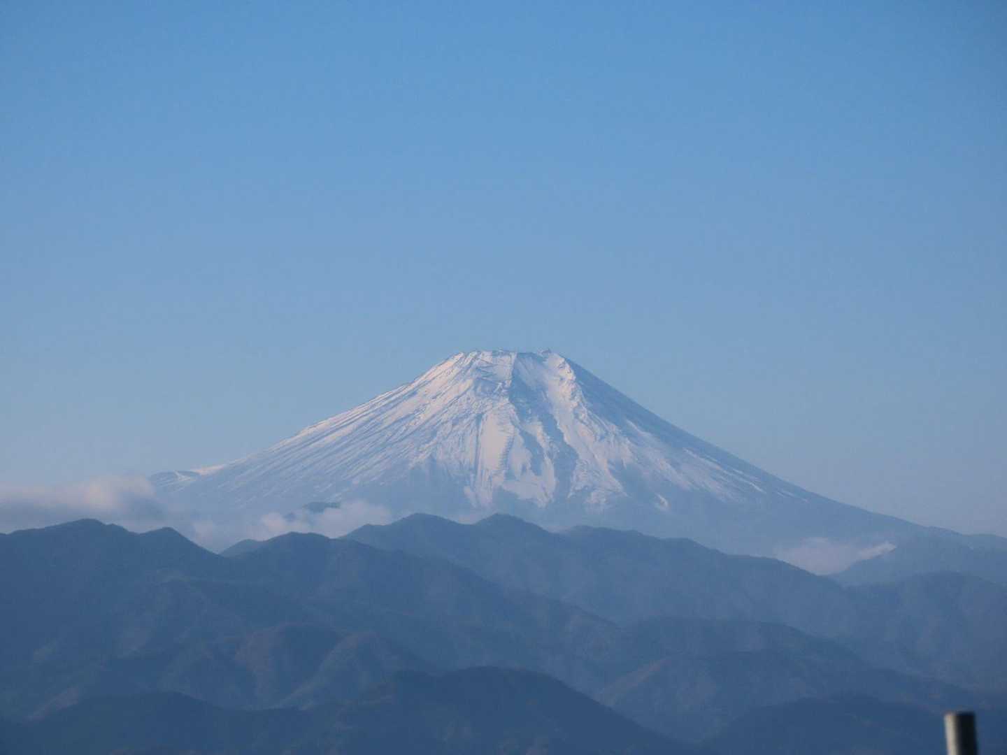 富士山がくっきりと見えました。