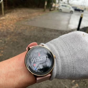 小雨☂️で雨に濡れずに無事に下山🙏

大文殊から登山口まで16分くらい⌚️

二上登山口からの登りは25分20秒、降りは16分の合計41分20秒くらい⌚️

11時頃から雨が本降り☔
あいさん大丈夫やろか？