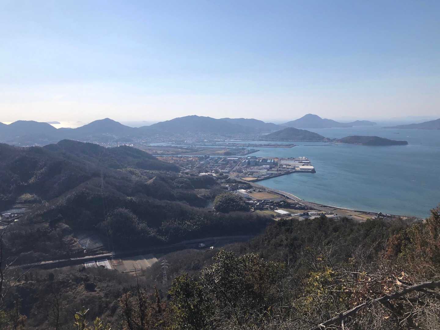 途中の展望所から西方面
博智山ー紫雲出山