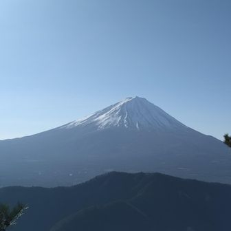 毛無山から。ここまでは易しい登山。