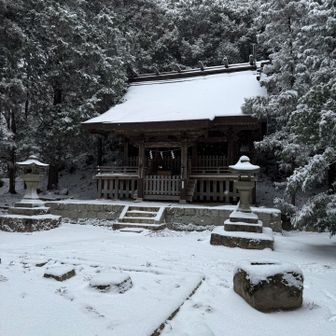 西の宮へ下山！
こっちへのトレースは1人だけでした。