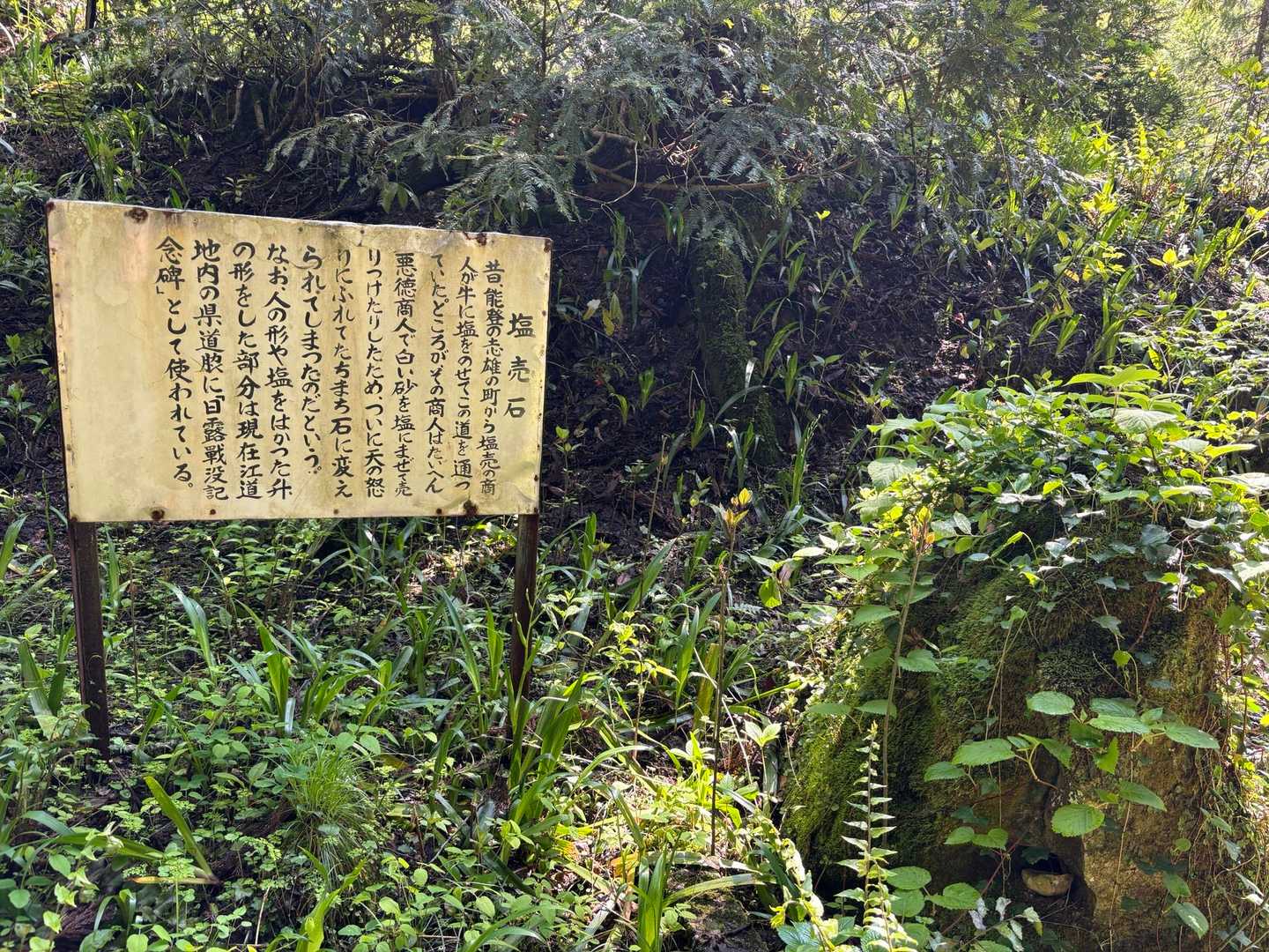 悪い事をすると…石に…