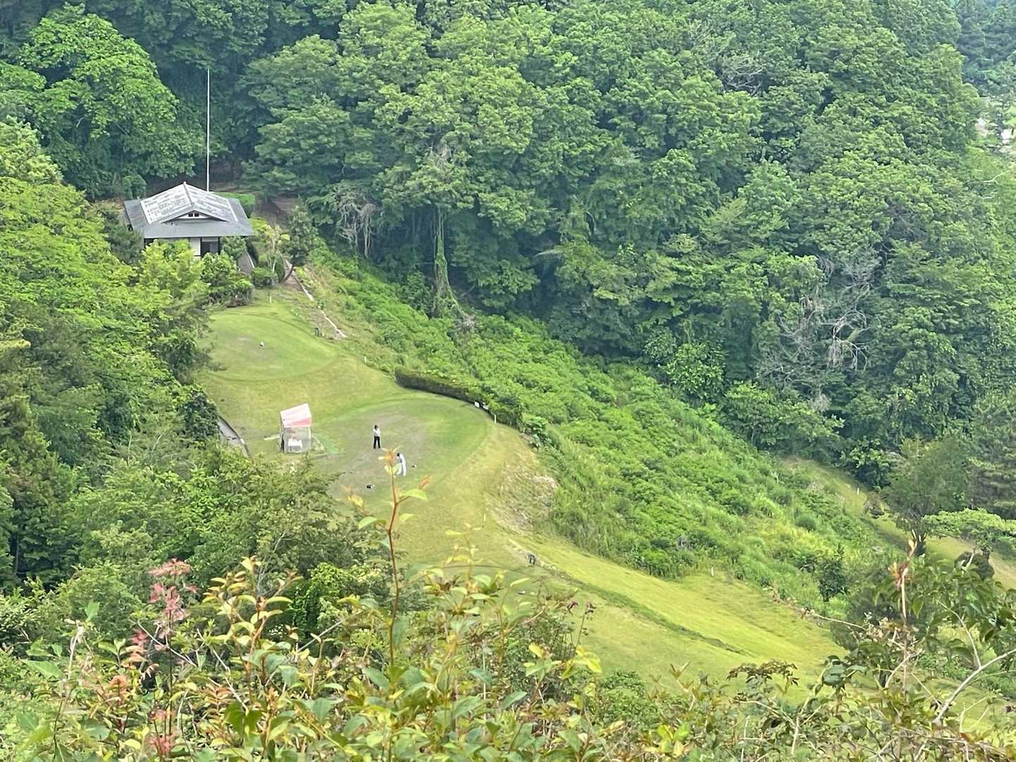 上野原のゴルフ場でゴルフをしてる方が見えました⛳️