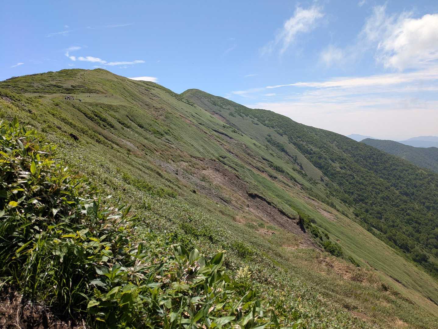 振り返り、平標山