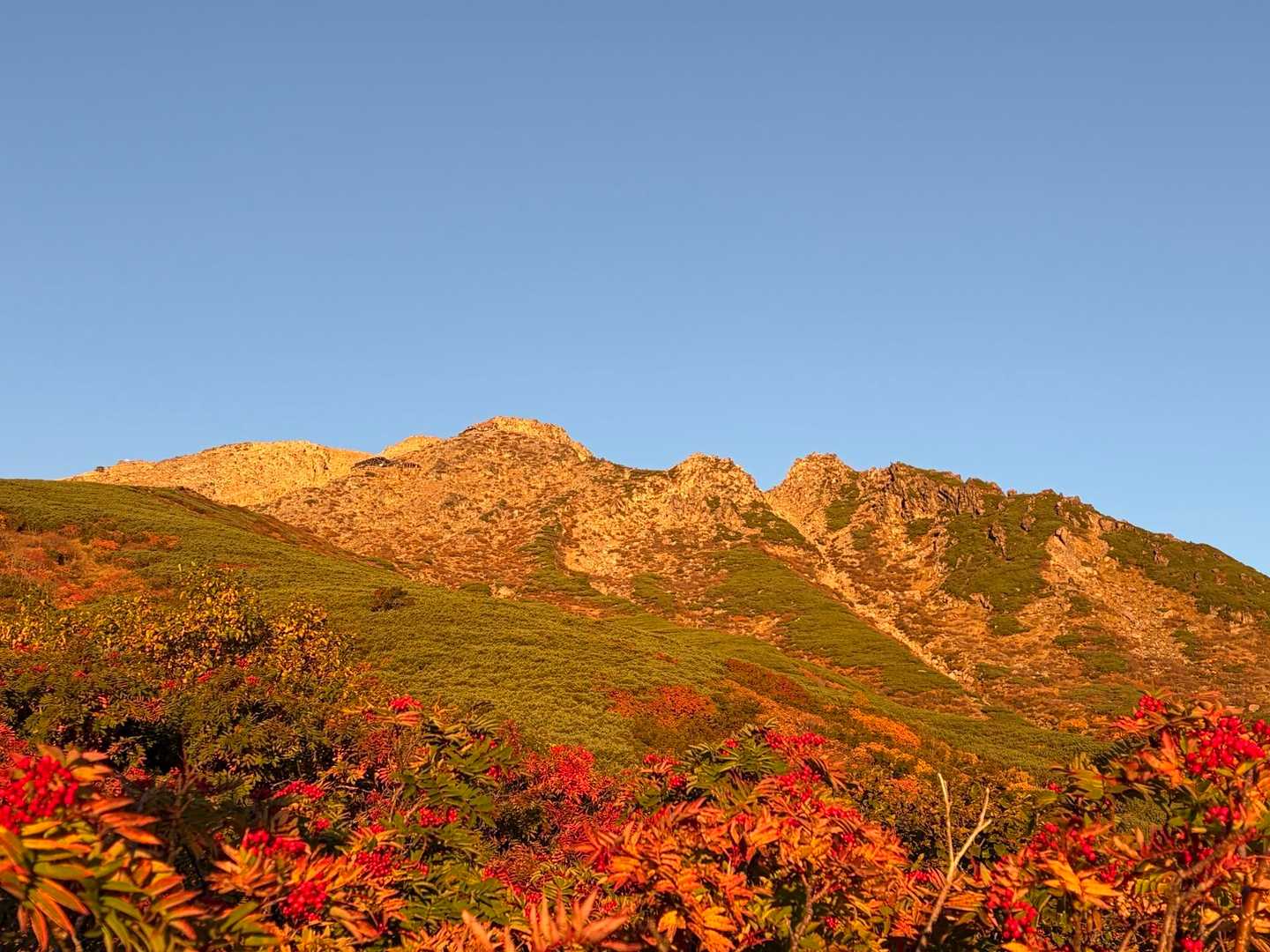 赤く染まる御嶽山⛰️