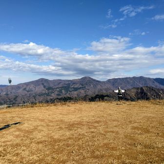 パラグライダー離陸場所みたい
吹流しもありました