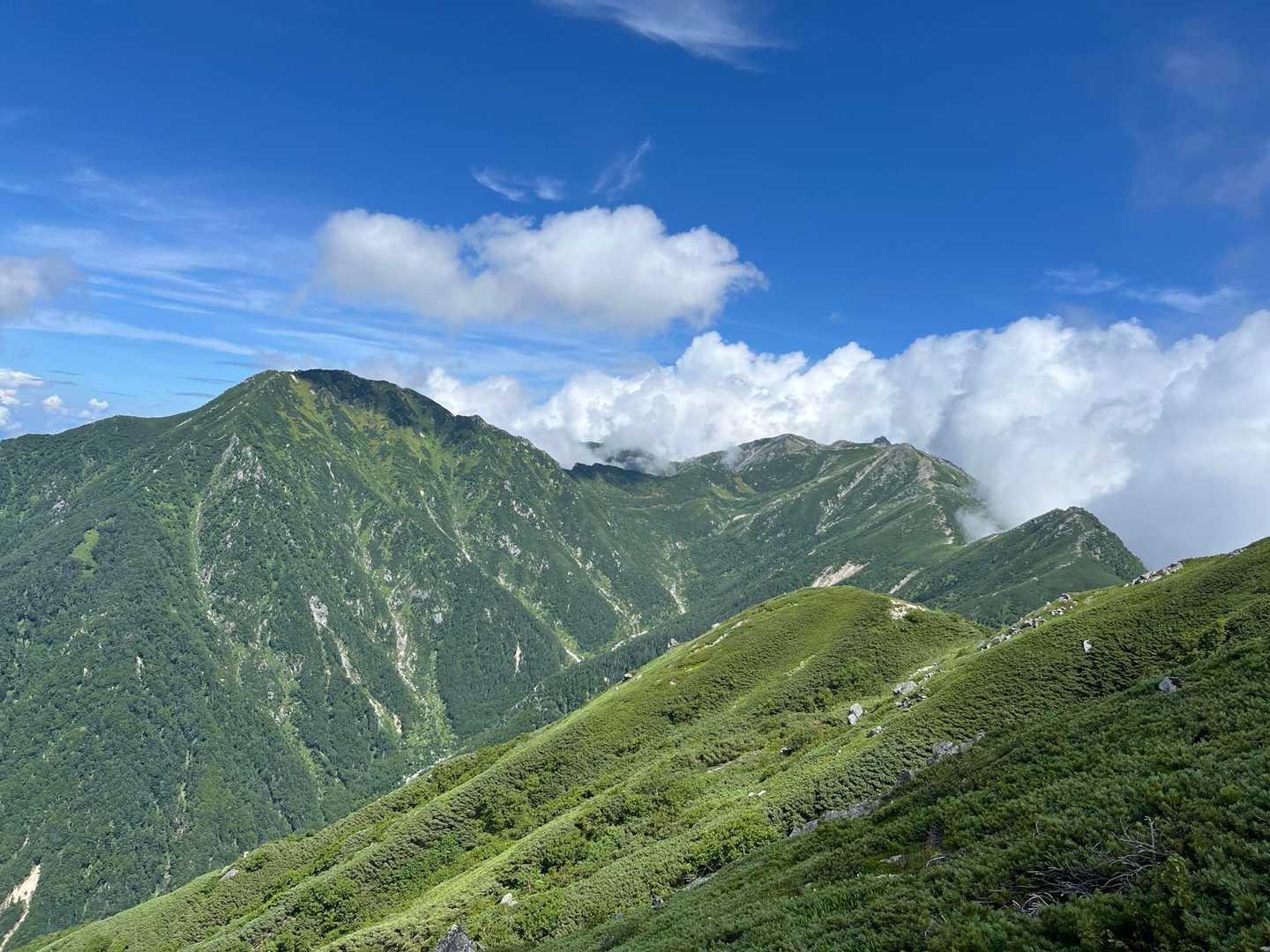 千畳敷〜空木岳〜池山尾根 縦走コースの写真