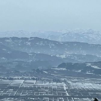 田んぼの雪が少なくなりました！