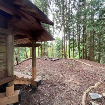 ちょっと広くなってるのでお弁当とか食べれます🍙
山頂では山の反対側から男性ソロの方が登ってきて📸だけ撮ってすぐ引き返されました
音羽山からの縦走かな⁉️
途中追い抜いた男女ペアさんが登ってくるまでしばらく休憩して下山