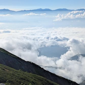 塩見岳、悪沢、赤石、聖岳、そして光岳